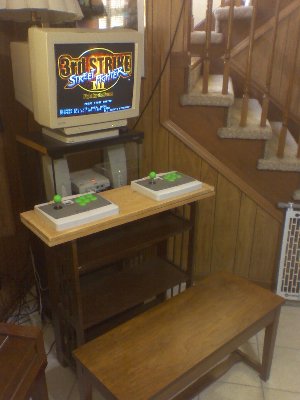 This is rough prototype stage, before I got my sticks upgraded, before frame was finished. The goal was a functional frame without spending any money.