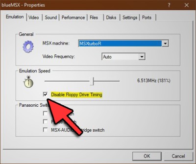 blueMSX - Disable Floppy Drive Timing.jpg